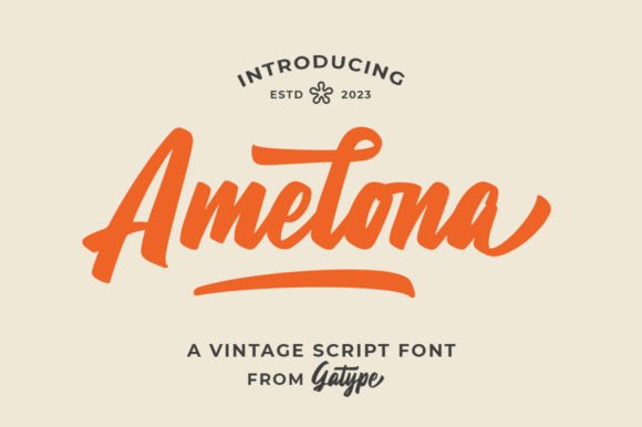 Amelona: The Vintage Script Font That Brings Character to Modern Design