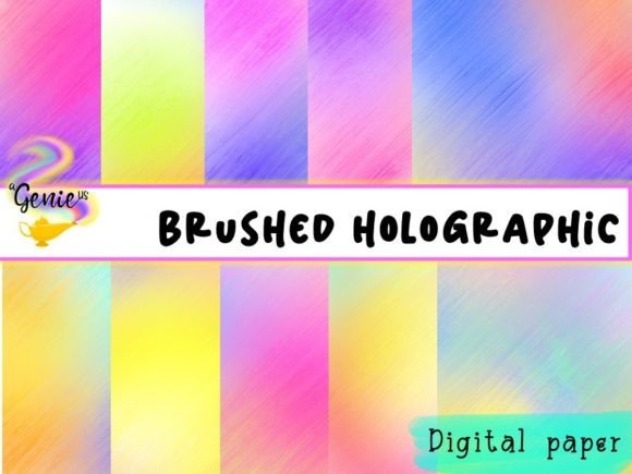 Brushed Holographic Paper: Digital Textures for Impact
