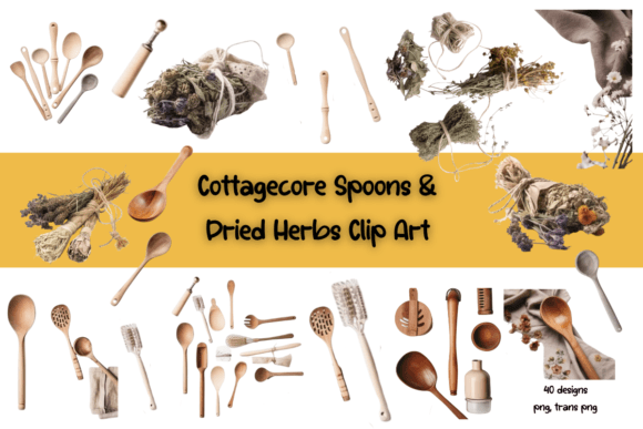 Curating the Cottagecore Spoon Dried Herb Set 40 for Authentic Digital Storytelling