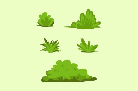 Evaluating the Bushes Shrub Collection Premium Vector
