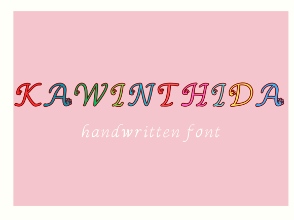 Kawinthida: A Sweet Handwritten Script Font for Authentic Design