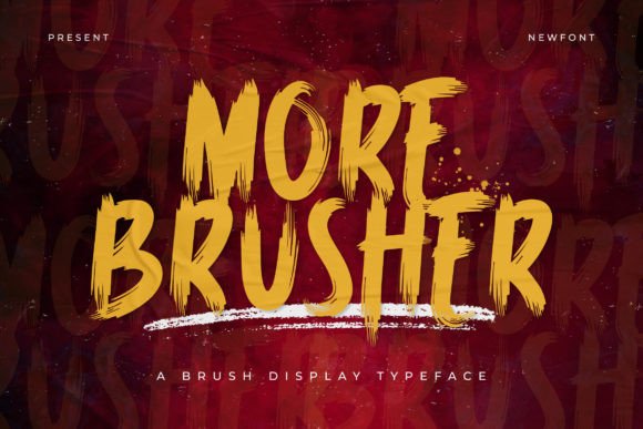 More Brusher: A Dynamic Display Typeface for Bold Creative Projects